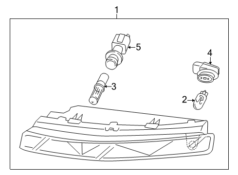 2015 Audi Q7 Park & Signal Lamps Diagram 2