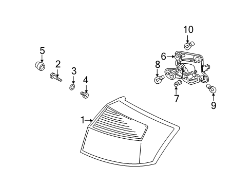 2002 Audi A4 Tail Lamps Diagram