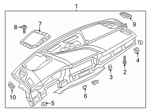 2024 Audi S5 Instrument Panel Diagram 2