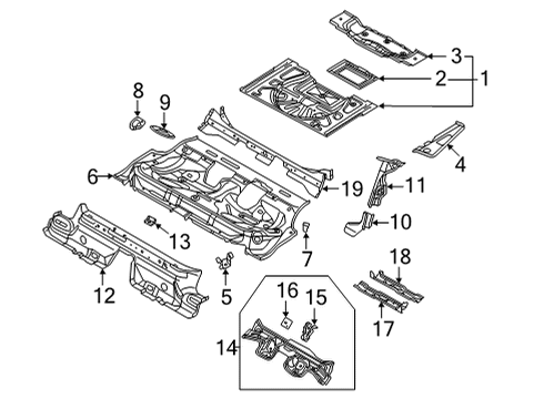 2022 Audi S3 Rear Floor & Rails