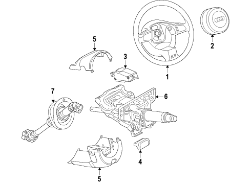2016 Audi allroad Steering Column Diagram