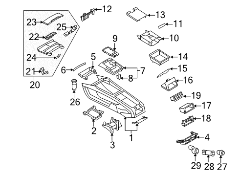 2009 Audi Q7 Flashlight Diagram for 4F0-947-175
