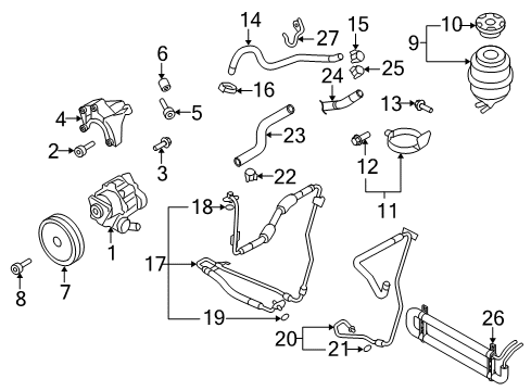 2012 Audi S5 Pulley Diagram for 06E-145-255-C