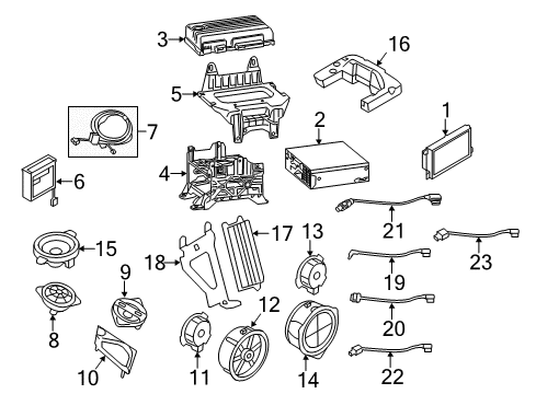 2013 Audi allroad Sound System Diagram