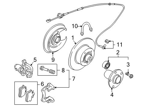 2004 Audi A4 Quattro Brake Components Diagram 4