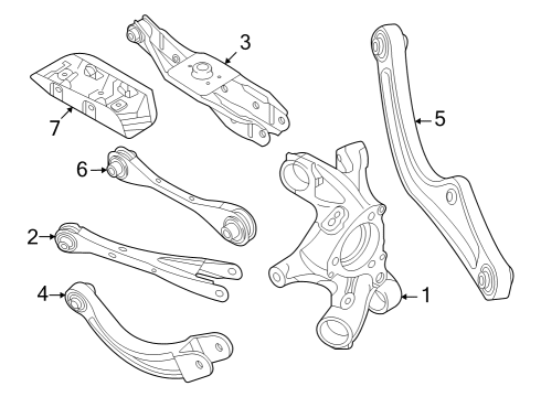 2022 Audi Q4 e-tron Sportback BUMPER Diagram for 1EA-511-351-D