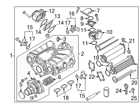 2015 Audi S5 Intercooler - Air Diagram 2