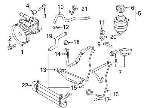 2010 Audi A5 Quattro Return Tube Diagram for 8K0-422-891-P