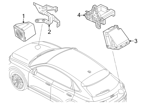 2022 Audi Q4 e-tron Sportback Speaker Diagram for 89A-035-465