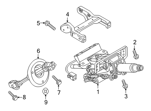 2016 Audi S7 Steering Column Assembly Diagram