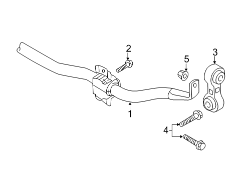 2014 Audi RS5 Stabilizer Bar & Components Diagram 4