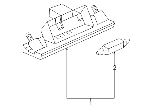 2002 Audi S4 License Lamps