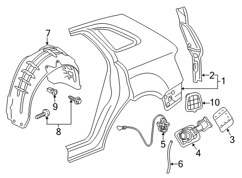 2017 Audi Q3 Quattro Fuel Door