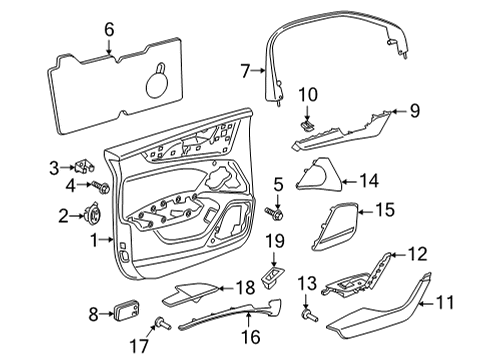 2023 Audi RS6 Avant Armrest Diagram for 4K0-867-173-C-ITB