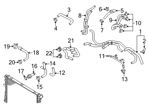 2010 Audi Q7 Hoses, Lines & Pipes Diagram 3