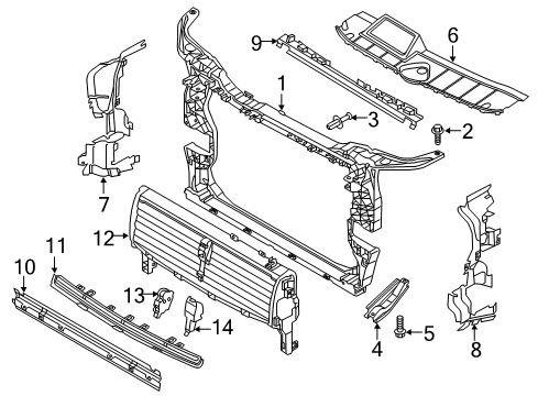 2019 Audi Q5 Radiator Support