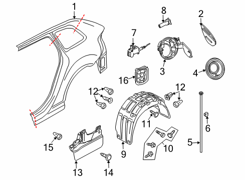 2006 Audi A3 Quattro Fuel Door Diagram