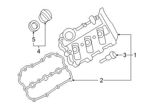 2017 Audi S5 Valve & Timing Covers Diagram 2