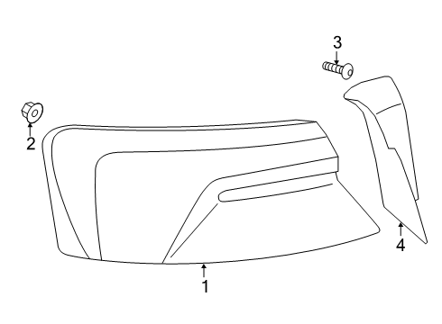 2024 Audi A5 Quattro Tail Lamps Diagram 2