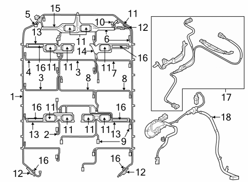 2024 Audi SQ8 e-tron Sportback Wiring Harness