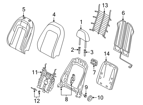2019 Audi Q3 Frame-Back Diagram for 3Q0-881-516-F