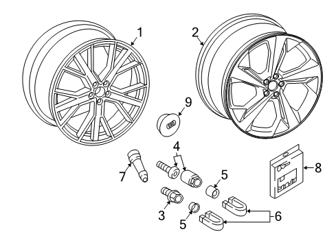 2024 Audi Q7 Wheels Diagram 4