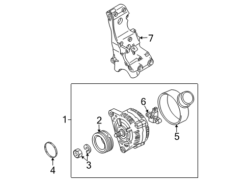 2006 Audi A4 Quattro Pulley Diagram for 06B-903-119-D