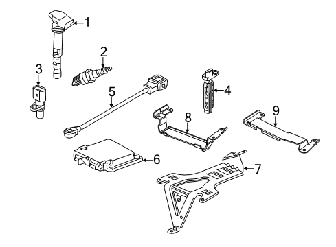 2011 Audi Q7 ECM Diagram for 4L0-910-551-K