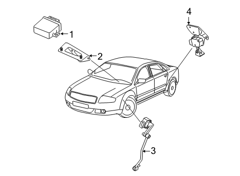 2010 Audi A8 Quattro Electrical Components Diagram 3