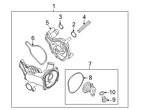2008 Audi Q7 Water Pump Diagram 3