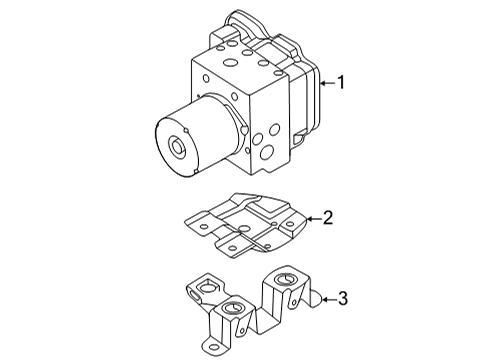 2024 Audi e-tron GT ABS Components Diagram