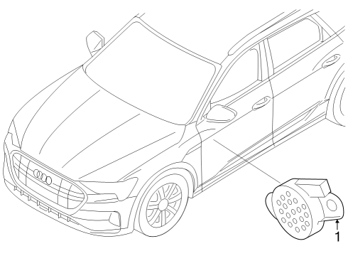 2024 Audi SQ8 e-tron Electrical Components Diagram 12
