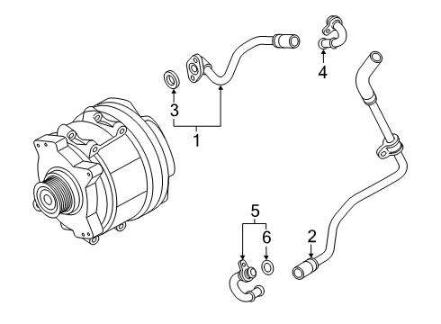 2021 Audi Q8 Hoses, Lines & Pipes Diagram 2