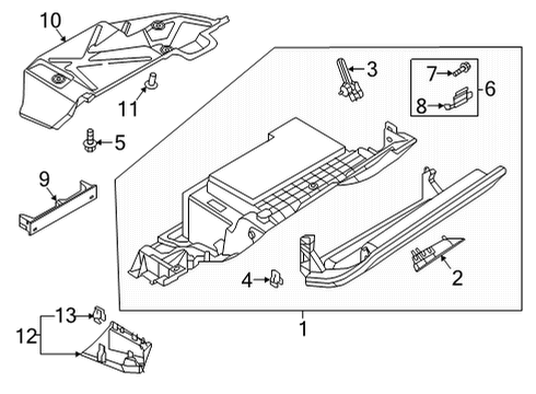 2021 Audi Q7 Glove Box
