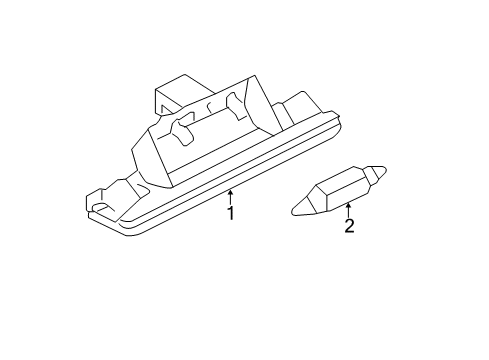 2007 Audi S8 License Lamps