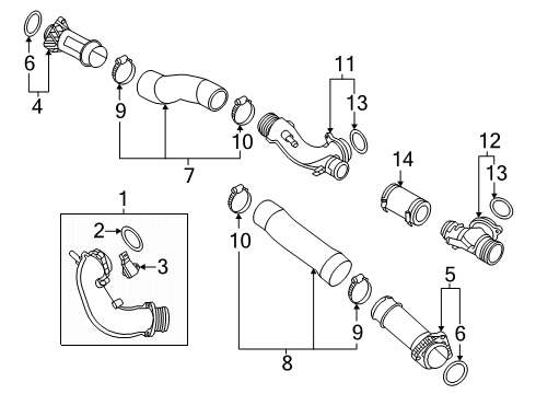 2025 Audi SQ7 Intercooler - Belts Diagram 2
