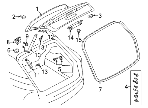 2019 Audi e-tron Quattro Drive Unit Diagram for 4KE-827-851-G
