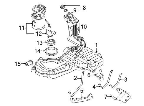 2004 Audi A4 Filters Diagram 9