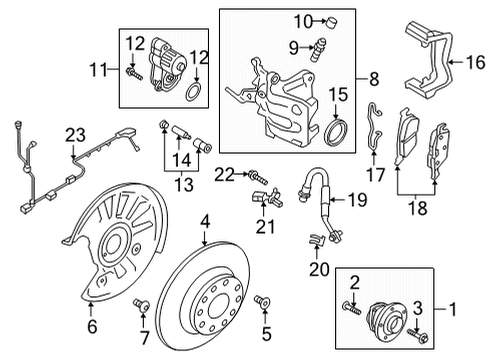 2023 Audi Q3 Rear Brakes Diagram 2