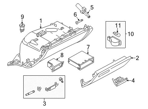 2014 Audi A6 Glove Box Diagram