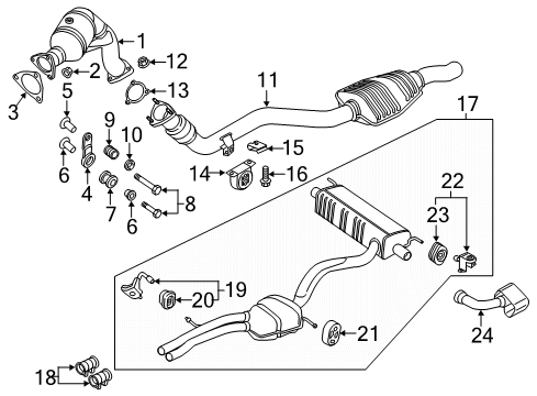 2019 Audi Q7 Exhaust System Diagram 2