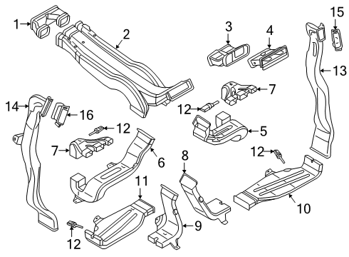 2024 Audi RS Q8 Ducts Diagram 2