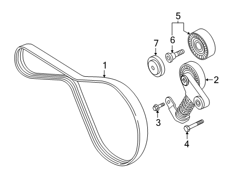 2018 Audi RS7 Serpentine Belt Diagram for 079-903-137-AJ