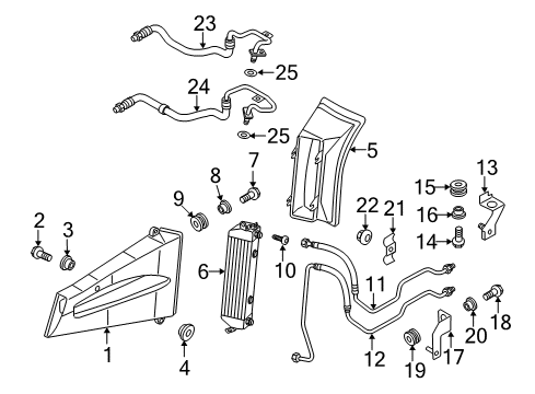 2015 Audi R8 Cooler Line Clamp Diagram for 4A0-317-171-D