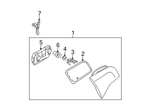 2008 Audi A4 Quattro Tail Lamp Assembly Diagram for 8E9-945-094-A