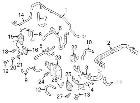 2024 Audi SQ8 e-tron Sportback Hoses, Lines & Pipes Diagram 5
