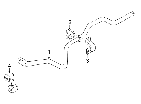 2004 Audi Allroad Quattro Stabilizer Bar & Components Diagram 4