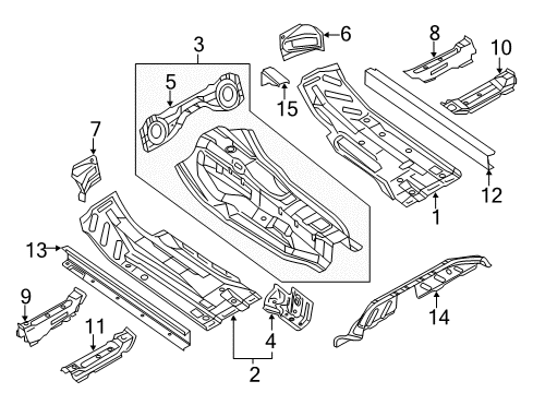 2010 Audi Q5 Floor Side Rail Diagram for 8R0-803-779-A