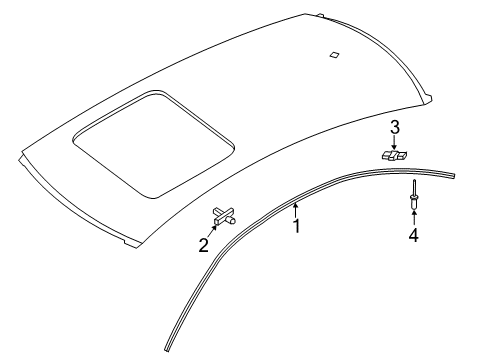 2016 Audi A6 Exterior Trim - Roof