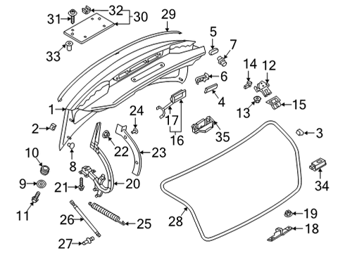 2022 Audi RS5 Trunk Diagram